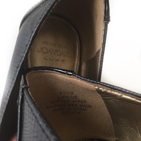 JOAN&DAVID CIRCA LUXE BLACK LEATHER 6.5 M - Picture 7 of 8
